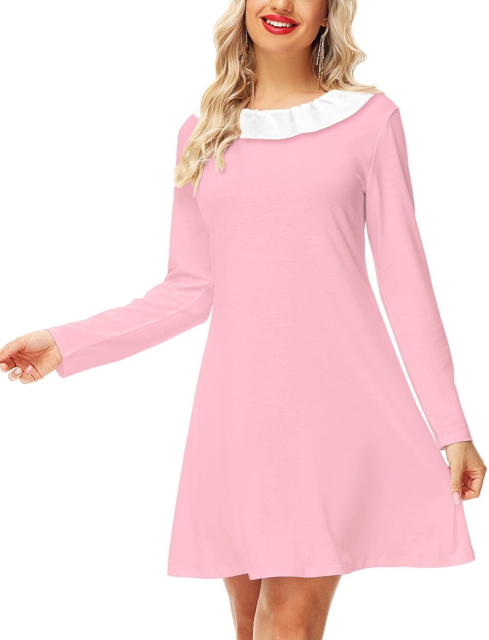 2094 Christmas Costume Cindy Lo Pink Who Dress Long Sleeve Xmas Dr Saus